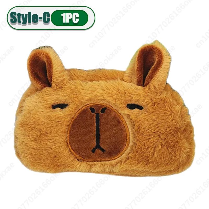 

Kapybara Stationery Pen Bag Cute Guinea Pig Large Capacity Plush Stationery Japanese Pen Box Learning Stationery Supplies