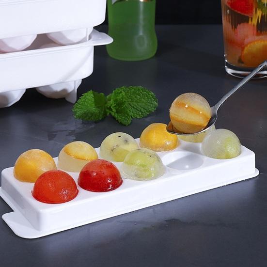 Ice Cube Mold Stacked Design High Space Utilization Food-Grade Silicone Easy Release Large Spherical Ice Tray Slow Melting Cocktail Ice Maker