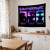 Huntrx Cyberpunk Fashion Large Size Wall Tapestry, Room Aesthetic Decor for Living Room Party Background,Perfect Gift
