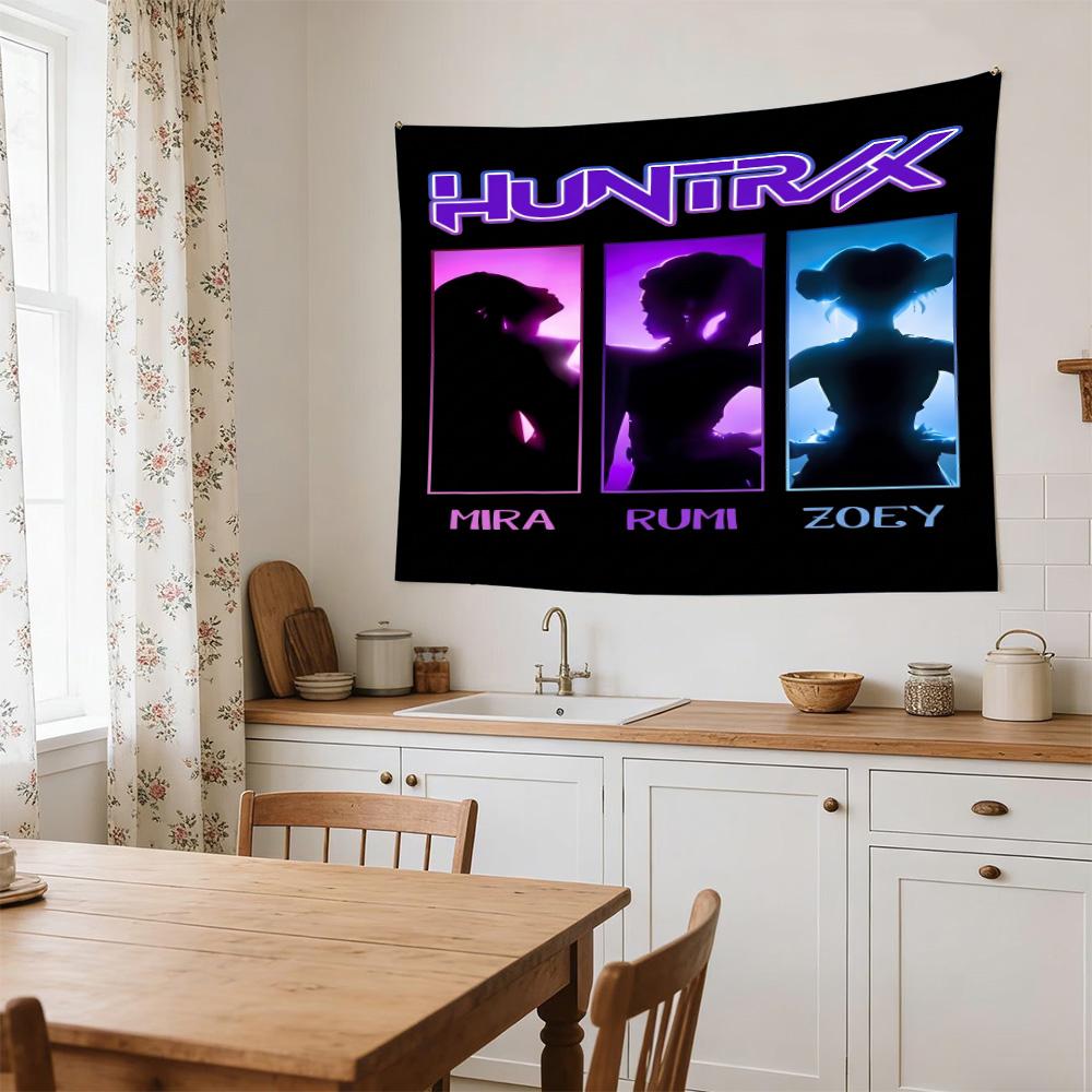 Huntrx Cyberpunk Fashion Large Size Wall Tapestry, Room Aesthetic Decor for Living Room Party Background,Perfect Gift