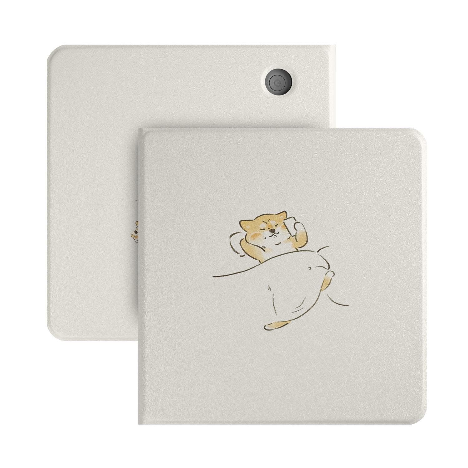 Twosheep suit for Kobo Libra Colour Kobo Libra2 Magnetic Detachable Case Cover with Stylus Slot Clear Back Auto Wake Cute Style Kobo Libra2