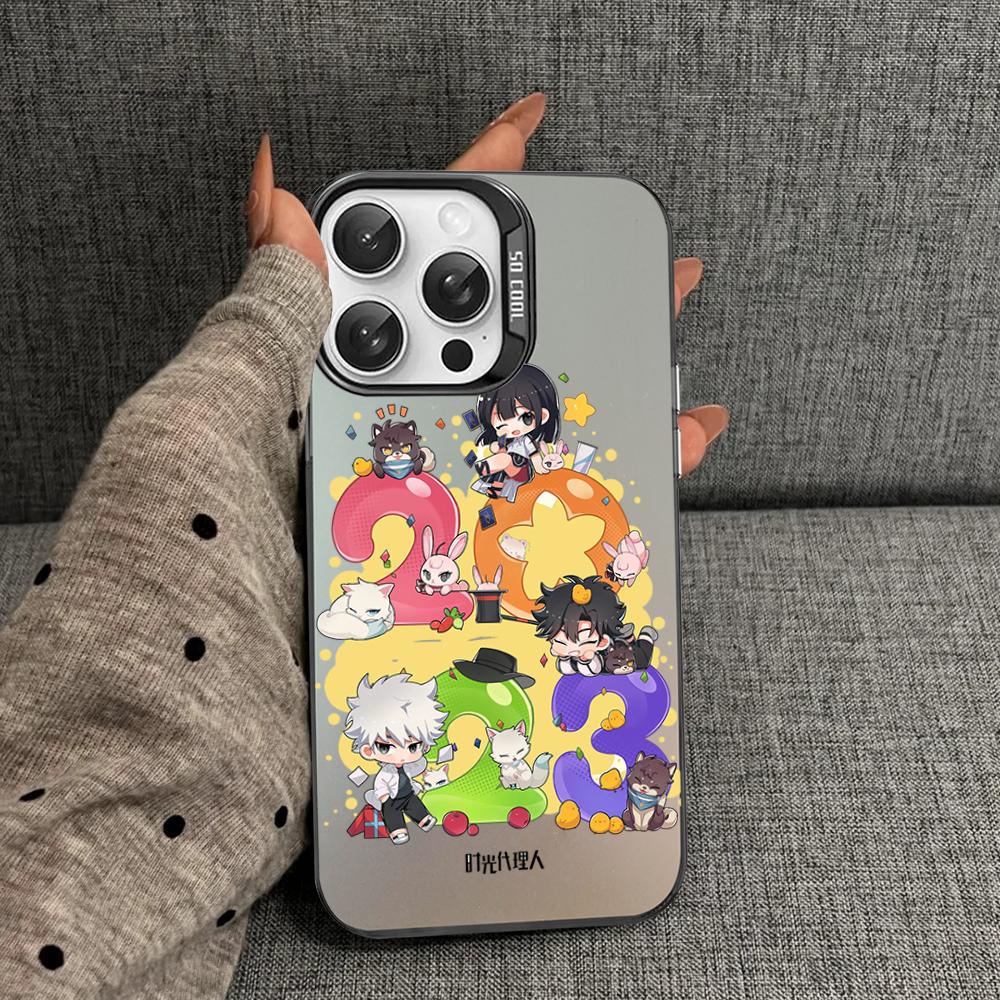 Anime Link Click Time Agent Phone Case For iPhone 16 15 14 13 12 11 Pro Max X XR XSMAX 8 7 Plus Matte Shockproof Back Cover