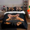 French Bulldog Illustration. Bedding Duvet Cover Sets Duvet Covers Pillowcases Gifts (1 * Duvet Cover 2 * Pillowcases, Without Duvet Insert)