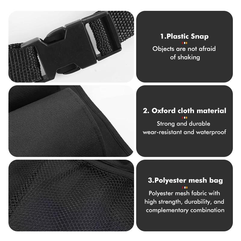 Multi-Pocket Car Trunk Organizer Hanging Rear Seat Back Net For Benz CLK GLC W212 C200 C300 W203 W204 W205 W169 W176 GLC