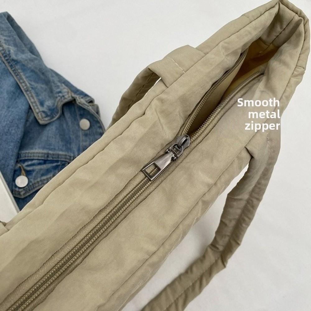 Fashion Lady Laptop Handbags Large Capacity Women Cloud Tote Bag Puffer Shoulder Bag  for Winter