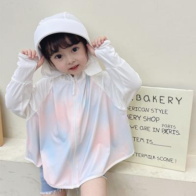 Kids Colorful Sun Protection Jacket UPF50+ UV Protection Lightweight Breathable Summer Thin Sun Hoodie for Boys and Girls
