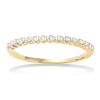 Vergoldeter Ehering „Pour la Vie“ Goldweiß – 1,5 mm