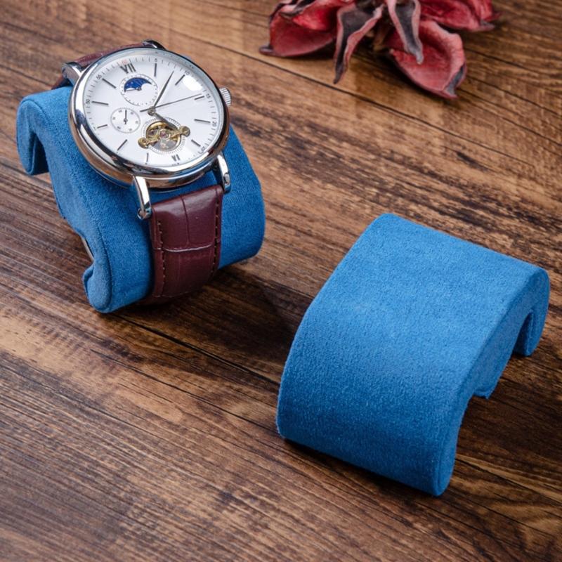 Fabric Watch Holder Cushions Accessory Organizers Flannelette Texture Protects Watches and Bracelets from Scratches