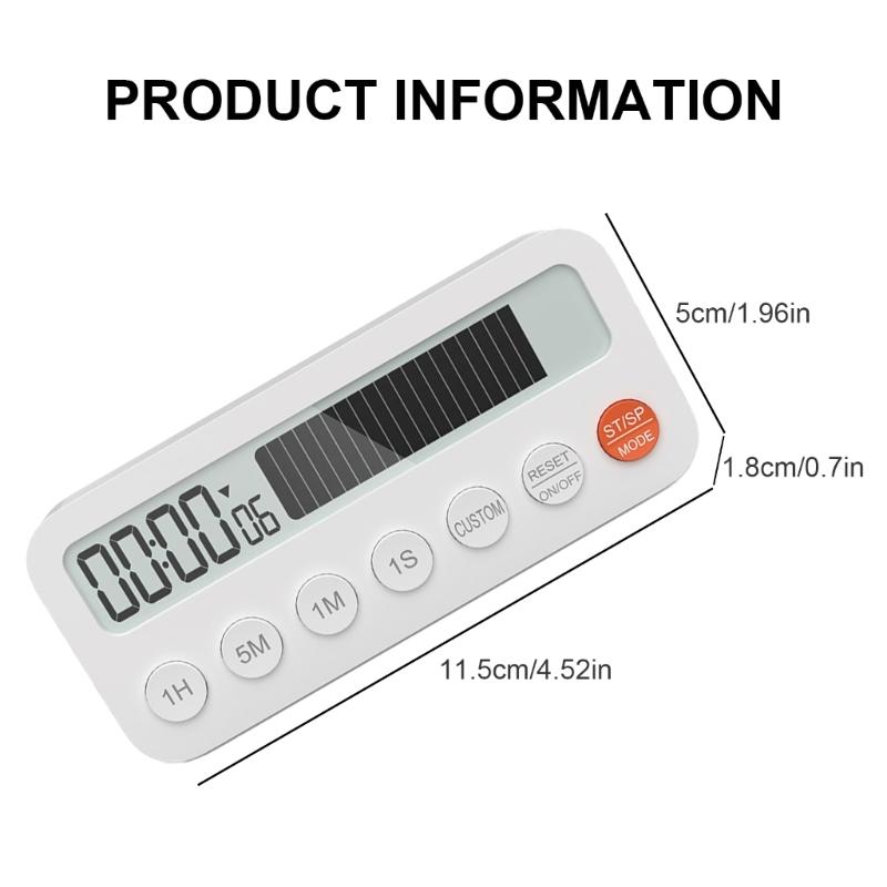 Magnetic Attraction Visual Timer Easy to See Magnetic Countdown Timer with Clear Display for Kitche Office & Gym Use