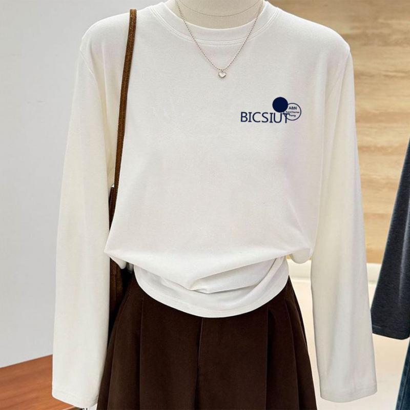 

Lazy Slim Fit Crew Neck Velvet Pullover - Autumn/Winter Plus Size L (Recommended 50-57.5 kg)