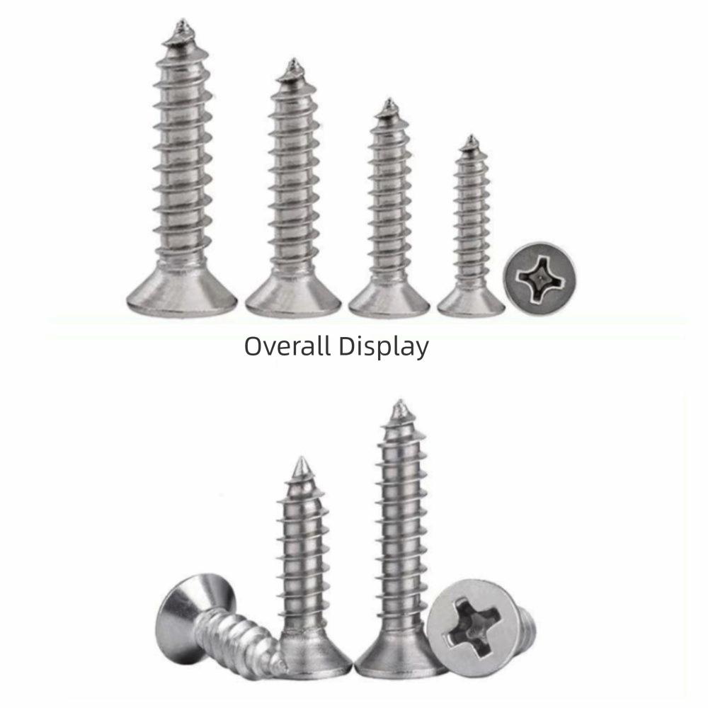 Cross Phillips Self-tapping Screws 304 Stainless Steel Countersunk Head Screws  DIY Projects