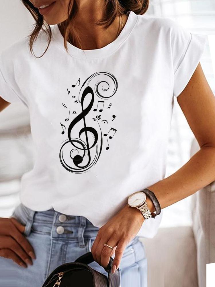 Star Lovely Style Trend Clothing Fashion Tee Women T-shirt Summer Short Sleeve Print Clothes Graphic T Shirt Female Tee Tops