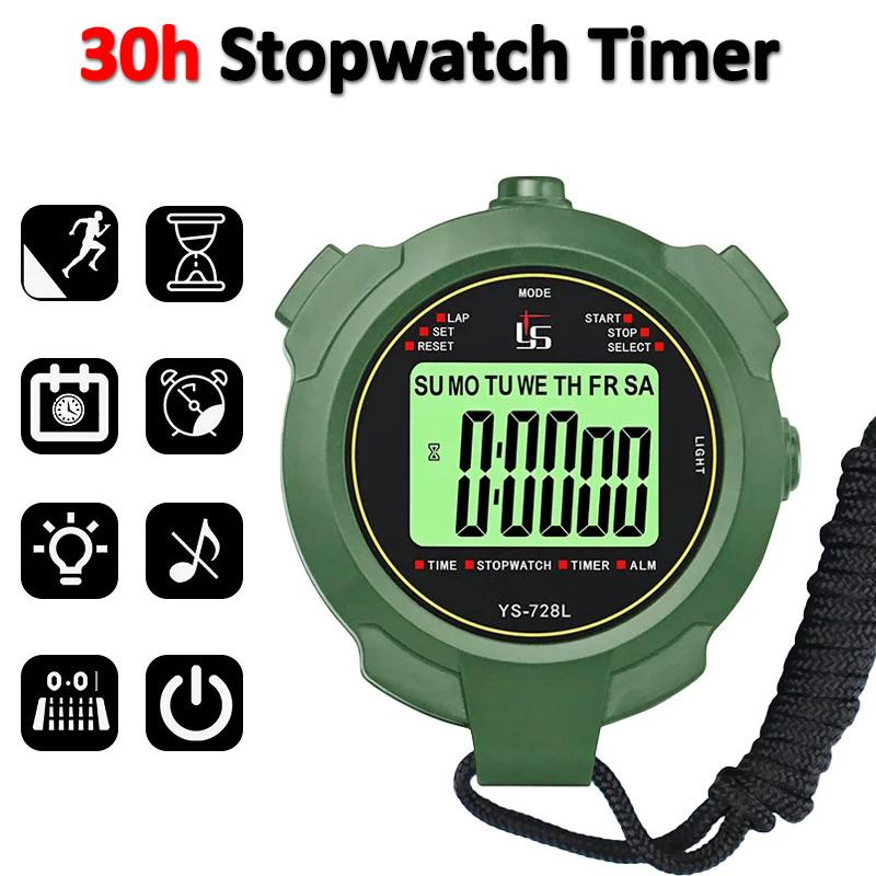 30h Chronometer Handheld Pocket Stopwatch 0.01s Accuracy Professional Digital Sport Stopwatch LCD Timer Stop Watch Timer Tools3