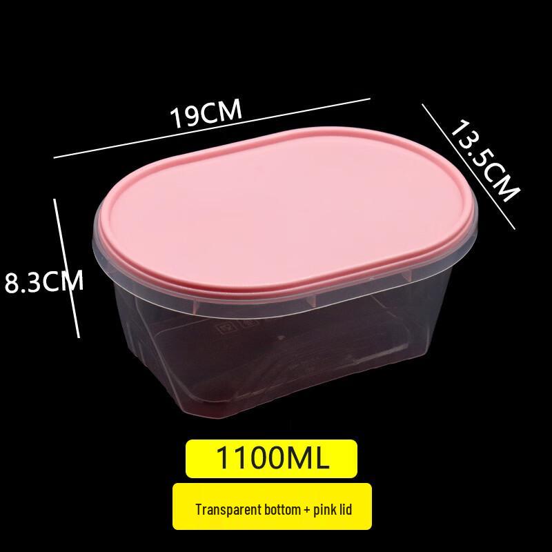 Handon Round Plastic Fruit Salad Takeaway Bowl