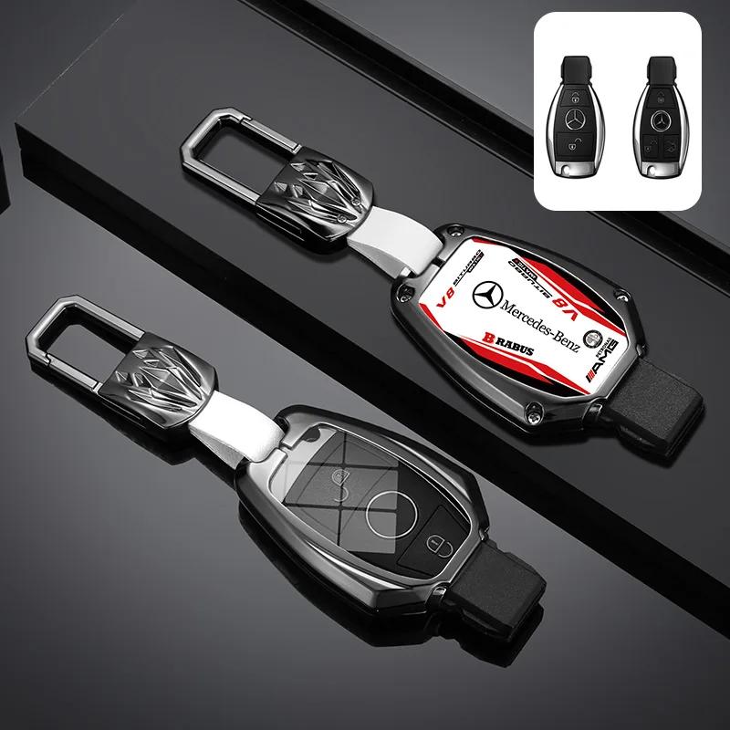 Car Racing Style Design Key Case Cover Shell Auto Accessory For Mercedes Benz A B C S Class AMG GLA CLA GLC W176 W221 W204 W205