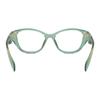 Prada Temple logo acetate cat eye optical frame women's green