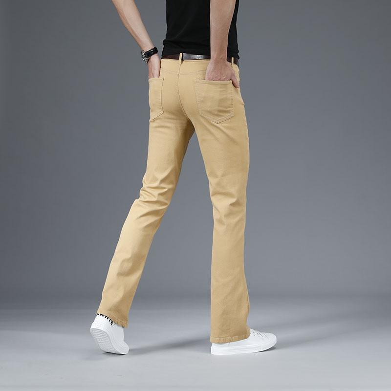 Men's Stretch Slightly Flared Denim Casual Jeans Men's Straight-leg Denim Pants