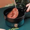 Electric Cooking Pot Foldable Hotpot Portable Multicooker Split Type Rice Cooker Frying Pan Home Travel 1.6L