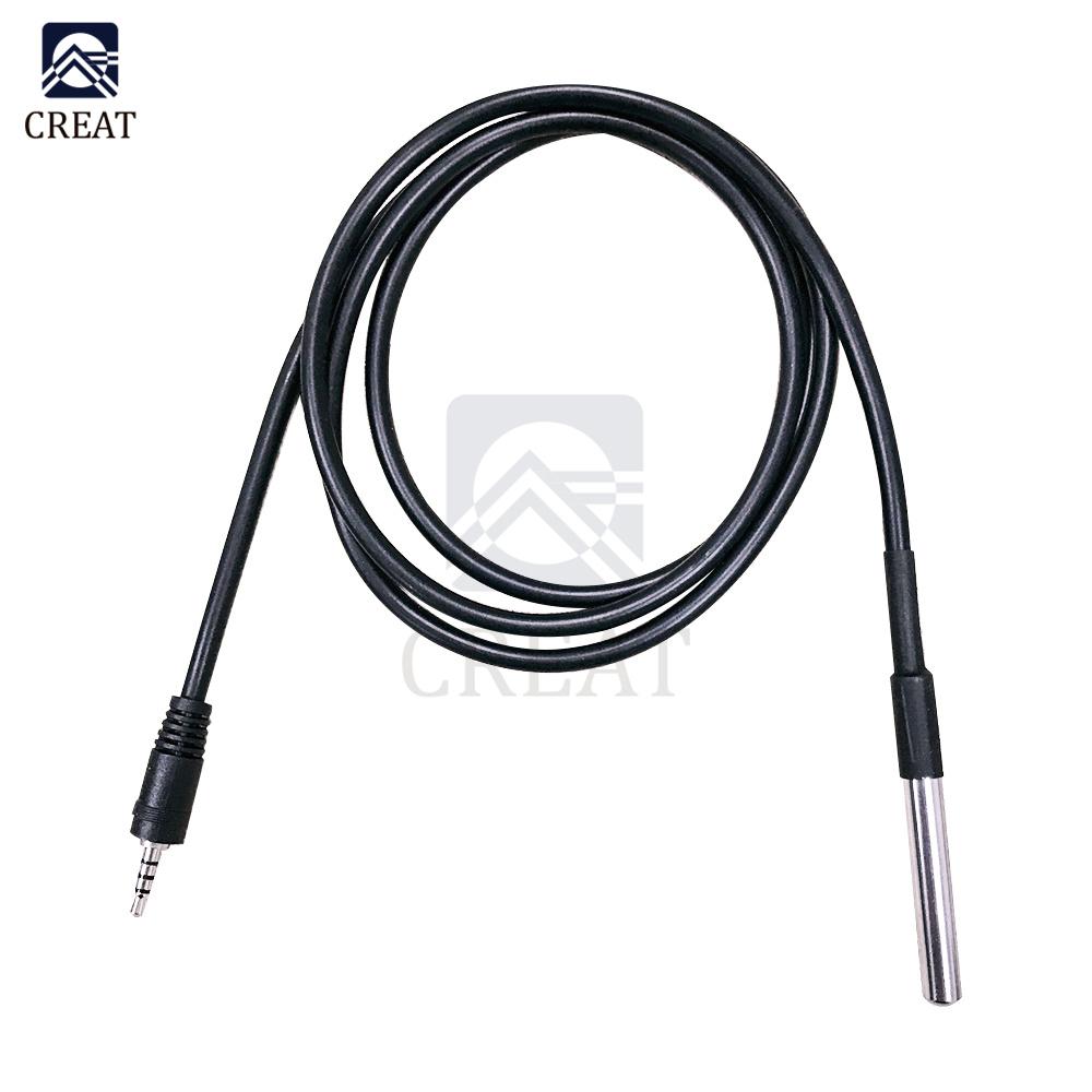Sensor AM2301 Temperature And Humidity Sensor With 2.5 Headphone Plug 18B20 Waterproof Temperature Probe 18B20