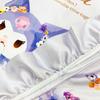 MORIPiLO Silk Touch Kuromi Sanrio Characters Silky 405853 (Morishita) Pillowcase, Touch, Ruffled, Washable, 43x63cm, Purple,