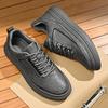 Fashion Classic Brand Men's Leather Casual Shoes Thick Soled Wear-resistant Outdoor Oxford Shoes Fashionable Men's Sports Shoes