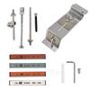 Knife Sharpener Fixed Angle Sharpener with 4 Sharpening Stones Flexible Tool for Kitchen