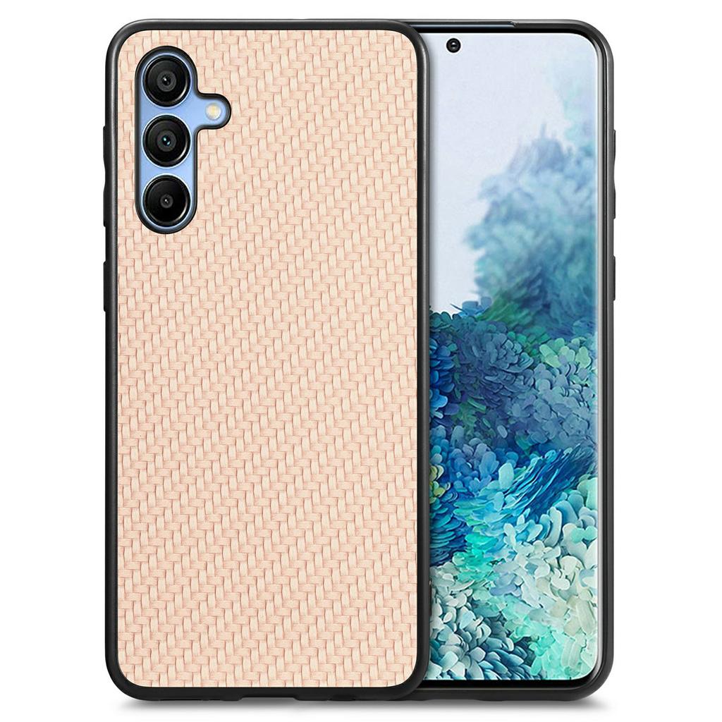 For Samsung Galaxy A16 4G/5G Case Carbon Fiber Texture PU+PC+TPU Phone Cover