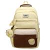 Schoolbag Burden Reduction Ridge Protection Large Capacity Middle School Student Schoolbag Simple Commuter Backpack High Value Women Large Capacity