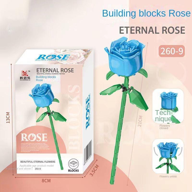 

Valentine s Day Rose Building Blocks immortal bouquet puzzle puzzle pieces toy toy gift decorations