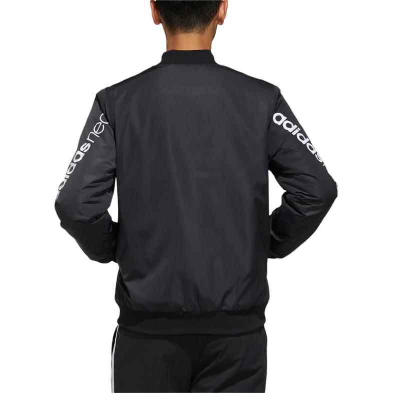 Adidas Neo Sports Lifestyle Series Comfortable Fashion Casual Cotton Jacket Men Jacket Black EI4390