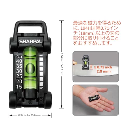 SHARPAL 194H HOLDBUBBLE Whetstone Knife Sharpener Sharpening Stone Angle Guide Chisel Sharpening Guide Knife Blade Angle Meter Knife Sharpening