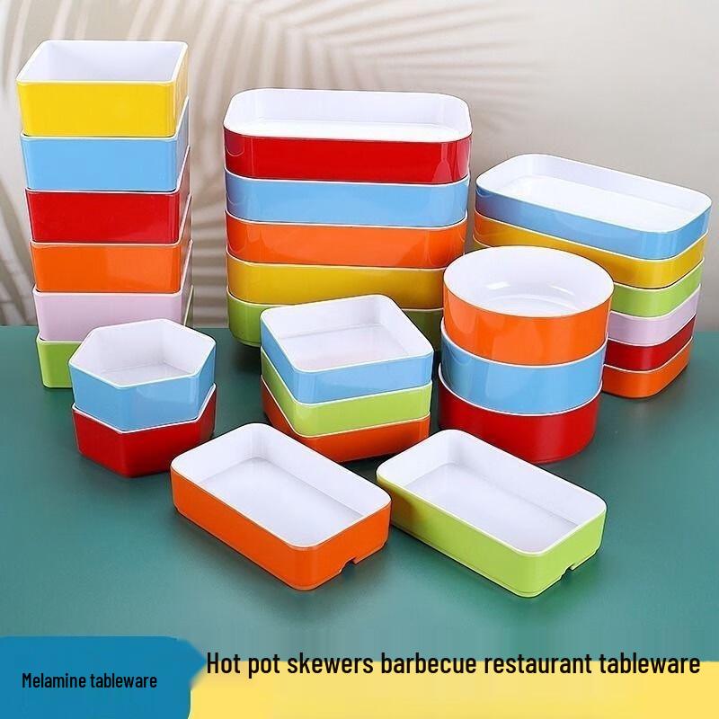 Colorful Melamine Serving Plate
