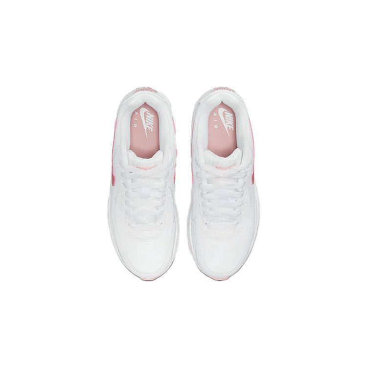 Nike Air Max 90 Leather 'White Pink Glaze' Gs CD6864-115