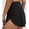 Lullulemon Fast And Free High-Rise Classic Fit Split Shorts 3-Inch Blk