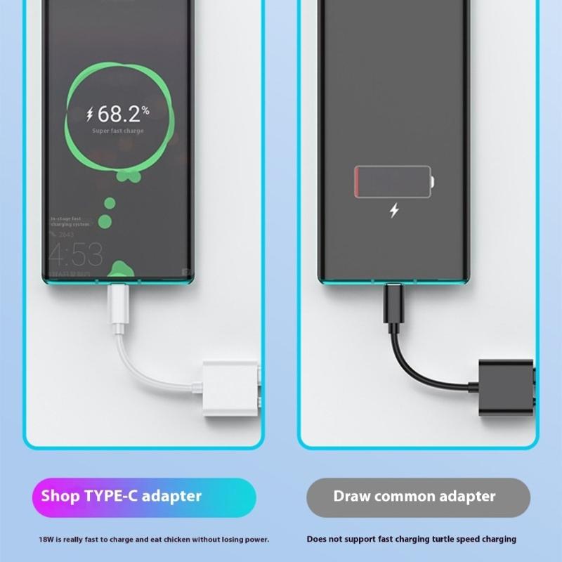 100W Charging Reinforced Cord Cable USB C To 3.5mm Auxiliary Converter Cable For Smartphones Mobile Devices Line Control
