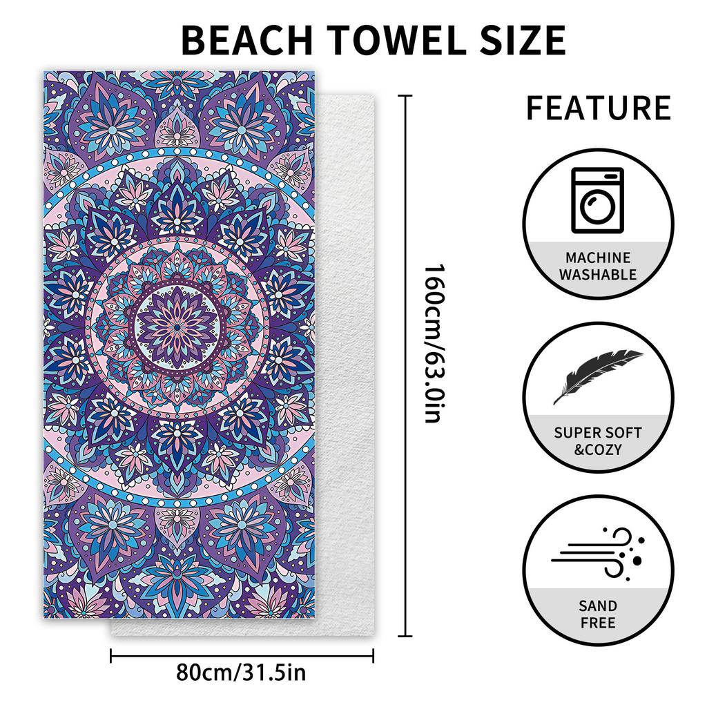 New Double-sided Velvet Beach Towel Supports Surf Towel Sports Towel