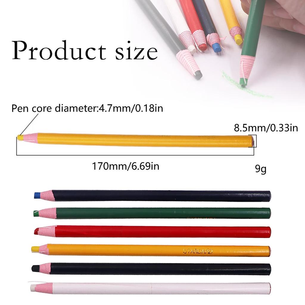 New Chi na Markers Grease Peel-Off Grease Pencils Pencils 12-Pack Multi-Surface Wax Markers for Glass, Plastic Non-Sharpening Peel Off  12Pcs