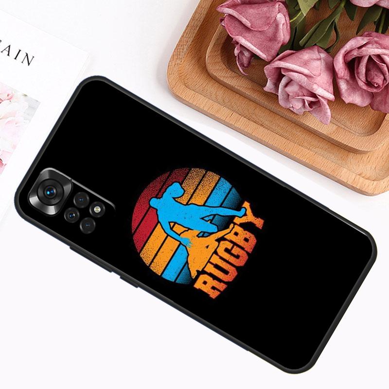 Rugby Case For Xiaomi Redmi Note 9 10 11 12 13 14 Pro 9S 10S 11S 12S Redmi 14C 13C 10C 12C Cover