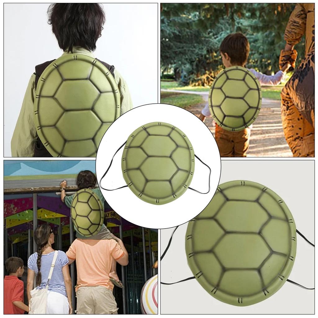 Halloween Party Costume Props EVA Turtle Fake Back Cosplay Props Simulation Fake Turtle Back