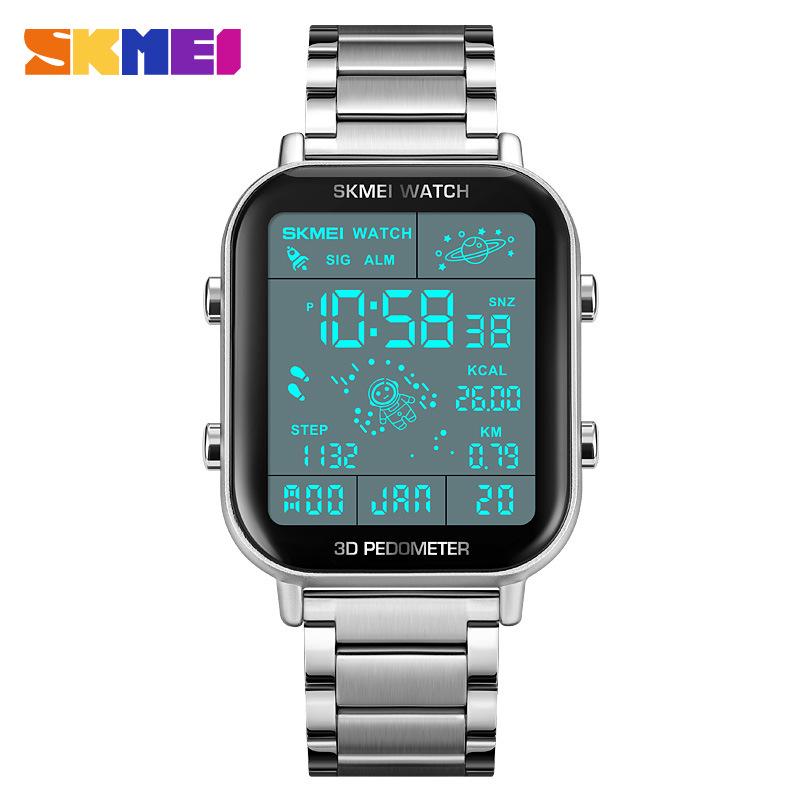 Skmei Men's Multifunctional Sports Watch with Pedometer, Waterproof, Electronic Display, and Calorie Calculator