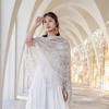 Elegant Light weight Scarf Shawl Wrap Fashionable Polyester Scarf Shawl for Social Event