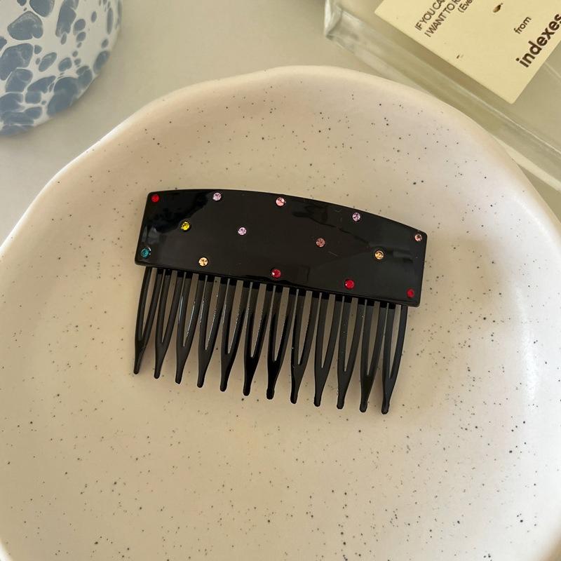 Color Diamond Close-toothed Comb Clips  Practical and Versatile Comb Edge Clips  Hair Clippers for Trimming Broken Hair Inverted Comb Bangs Clips