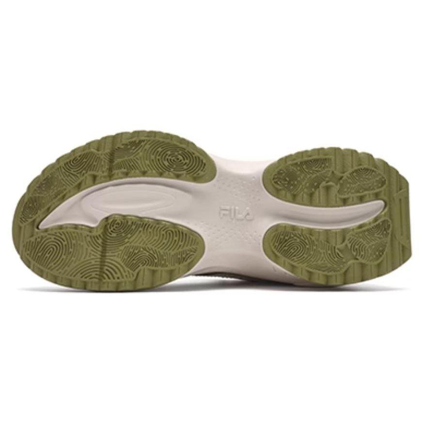 Fila Fusion Bianco Ii Fabric Synthetic Leather Hard Candy 2 Trendy Versatile Comfortable Low-Top Dad Shoes Women Sneaker Green T12W411301FWP