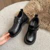 [Ushilai] British Style Big Head Small Leather Shoes Women's Spring 2025 New Fashion Temperament Versatile Loafers
