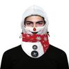 Kids Adult Balaclava Christmas Print Adjustable Warm Polar Fleece Snowboarding Skiing Outdoors Face Shield