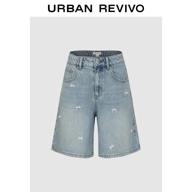 UR2026 Women s 3D Bow Denim Shorts 26