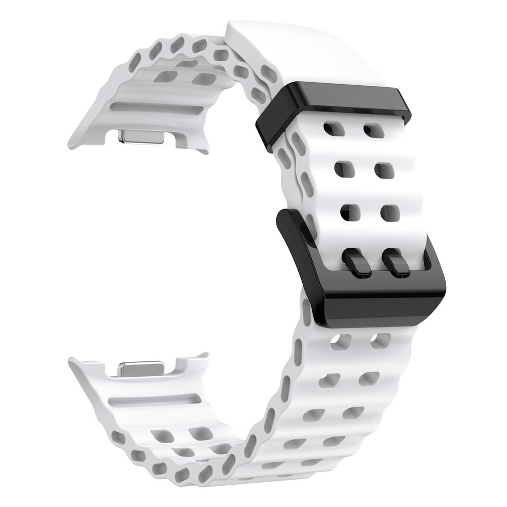 Silicone Marine Band For Samsung Galaxy Watch 8 Classic 46mm Sports Strap For Samsung Watch 8 44mm 40mm Bracelet Watchbands