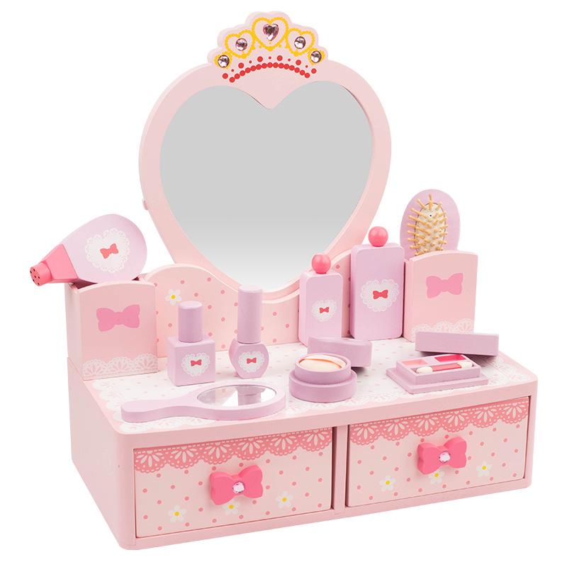 Little White Rabbit Wooden Dressing Table - Children's Princess Birthday Toy