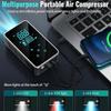 Auto Luftpumpe Notstart Stromversorgung Multifunktion 12V 4000mAh TYP-C Schnellladebuchse Auto Kabellose Tragbare Luftpumpe Elektrische Luftpumpe