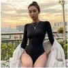 2021 Winter Women's Slim Long Sleeve Round Neck Bodysuit